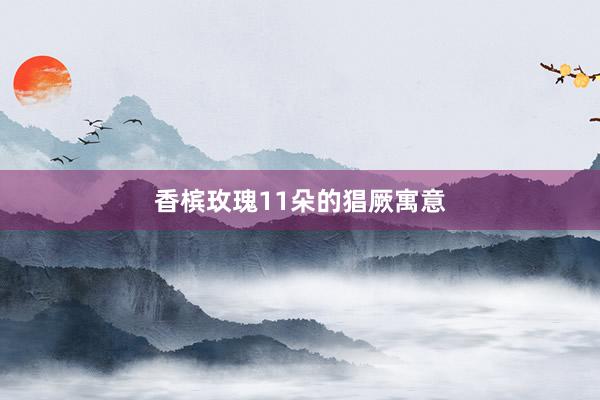 香槟玫瑰11朵的猖厥寓意